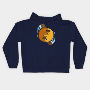 Ying Yang Platypus Kids Hoodie